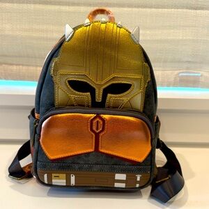NWT Star Wars The Mandolorian Armorer Loungefly Backpack